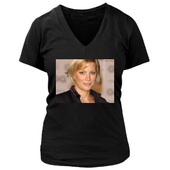 Alice Evans Women's Deep V-Neck TShirt