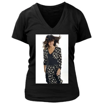 Sabrina Ferilli Women's Deep V-Neck TShirt