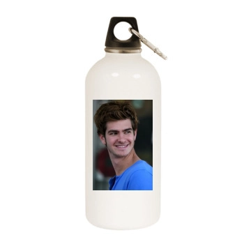 Andrew Garfield White Water Bottle With Carabiner