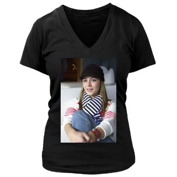 Samaire Armstrong Women's Deep V-Neck TShirt