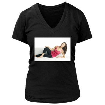 Samantha Harris Women's Deep V-Neck TShirt