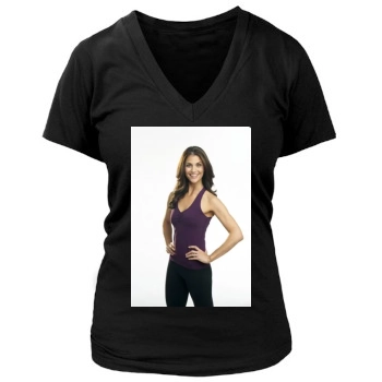 Samantha Harris Women's Deep V-Neck TShirt