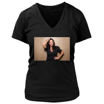 Sara Evans Women's Deep V-Neck TShirt