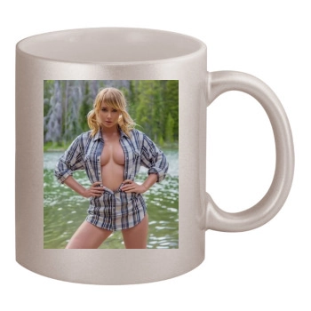 Sara Jean Underwood 11oz Metallic Silver Mug