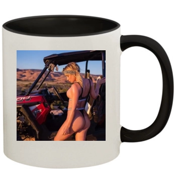 Sara Jean Underwood 11oz Colored Inner & Handle Mug