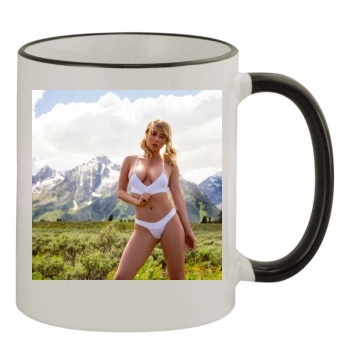 Sara Jean Underwood 11oz Colored Rim & Handle Mug