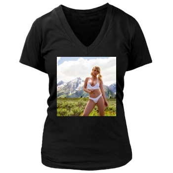 Sara Jean Underwood Women's Deep V-Neck TShirt