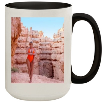 Sara Jean Underwood 15oz Colored Inner & Handle Mug