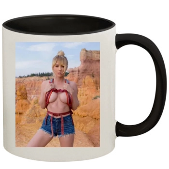 Sara Jean Underwood 11oz Colored Inner & Handle Mug