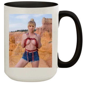 Sara Jean Underwood 15oz Colored Inner & Handle Mug