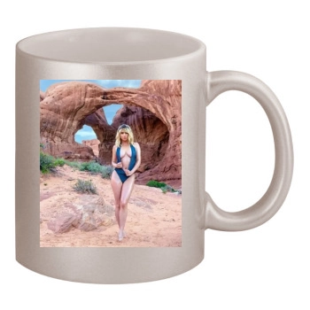 Sara Jean Underwood 11oz Metallic Silver Mug