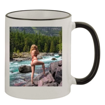 Sara Jean Underwood 11oz Colored Rim & Handle Mug