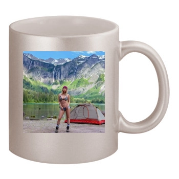 Sara Jean Underwood 11oz Metallic Silver Mug