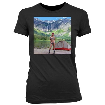 Sara Jean Underwood Women's Junior Cut Crewneck T-Shirt