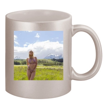 Sara Jean Underwood 11oz Metallic Silver Mug