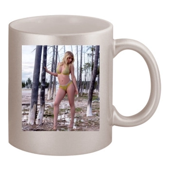 Sara Jean Underwood 11oz Metallic Silver Mug