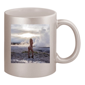 Sara Jean Underwood 11oz Metallic Silver Mug