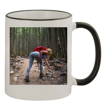 Sara Jean Underwood 11oz Colored Rim & Handle Mug