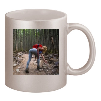 Sara Jean Underwood 11oz Metallic Silver Mug