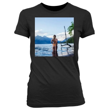 Sara Jean Underwood Women's Junior Cut Crewneck T-Shirt