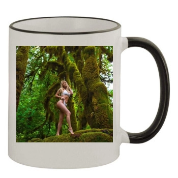 Sara Jean Underwood 11oz Colored Rim & Handle Mug