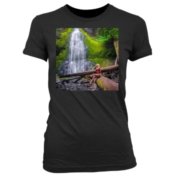 Sara Jean Underwood Women's Junior Cut Crewneck T-Shirt