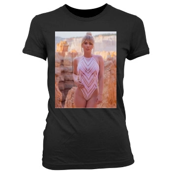 Sara Jean Underwood Women's Junior Cut Crewneck T-Shirt