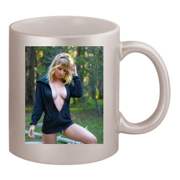 Sara Jean Underwood 11oz Metallic Silver Mug