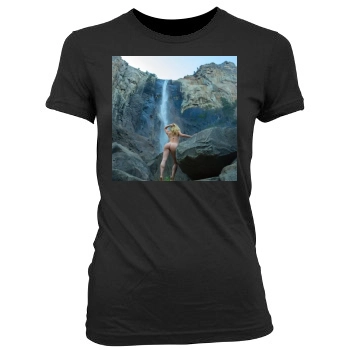 Sara Jean Underwood Women's Junior Cut Crewneck T-Shirt