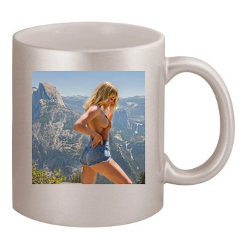 Sara Jean Underwood 11oz Metallic Silver Mug