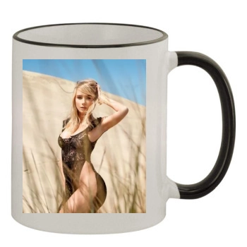 Sara Jean Underwood 11oz Colored Rim & Handle Mug