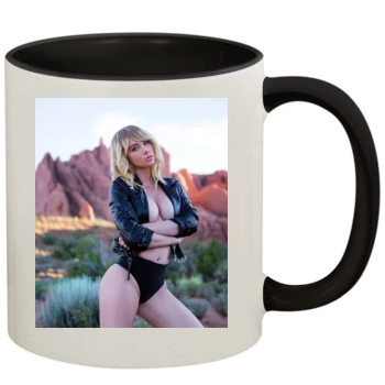 Sara Jean Underwood 11oz Colored Inner & Handle Mug