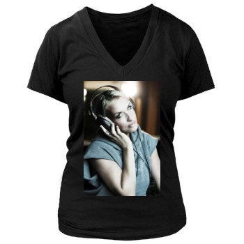 Sarah Connor Women's Deep V-Neck TShirt