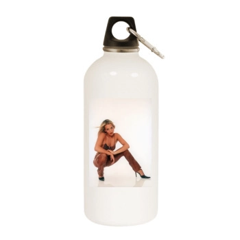 Sarah Connor White Water Bottle With Carabiner