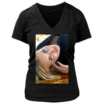 Sarah Connor Women's Deep V-Neck TShirt