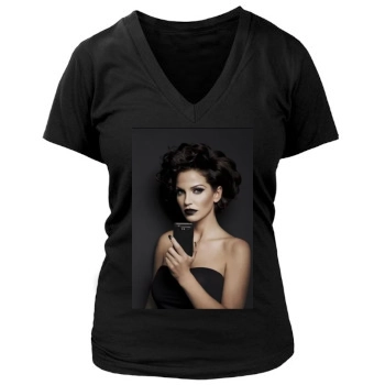 Sarah Harding Women's Deep V-Neck TShirt