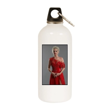 Sarah Harding White Water Bottle With Carabiner