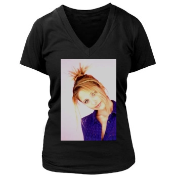 Sarah Michelle Gellar Women's Deep V-Neck TShirt