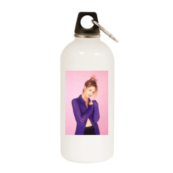 Sarah Michelle Gellar White Water Bottle With Carabiner