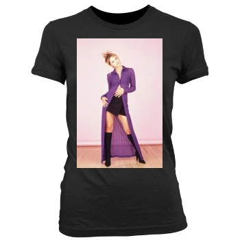 Sarah Michelle Gellar Women's Junior Cut Crewneck T-Shirt