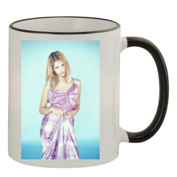 Sarah Michelle Gellar 11oz Colored Rim & Handle Mug