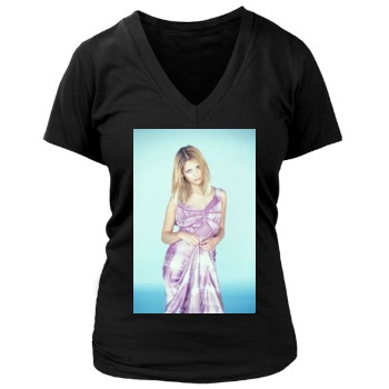 Sarah Michelle Gellar Women's Deep V-Neck TShirt