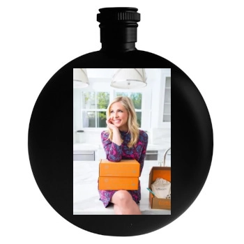 Sarah Michelle Gellar Round Flask