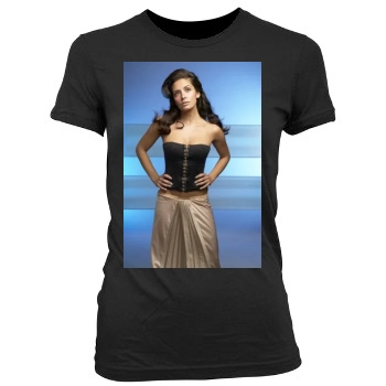 Sarah Shahi Women's Junior Cut Crewneck T-Shirt