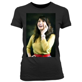 Sarah Shahi Women's Junior Cut Crewneck T-Shirt