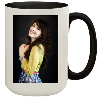 Sarah Shahi 15oz Colored Inner & Handle Mug