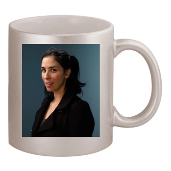 Sarah Silverman 11oz Metallic Silver Mug