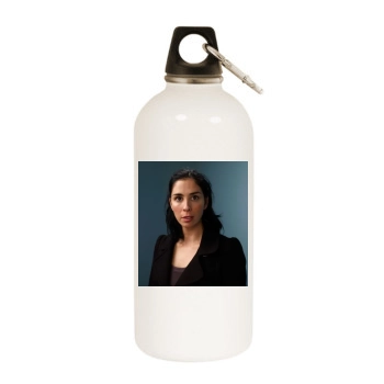 Sarah Silverman White Water Bottle With Carabiner