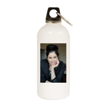 Sarah Silverman White Water Bottle With Carabiner