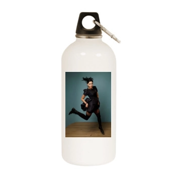 Sarah Silverman White Water Bottle With Carabiner